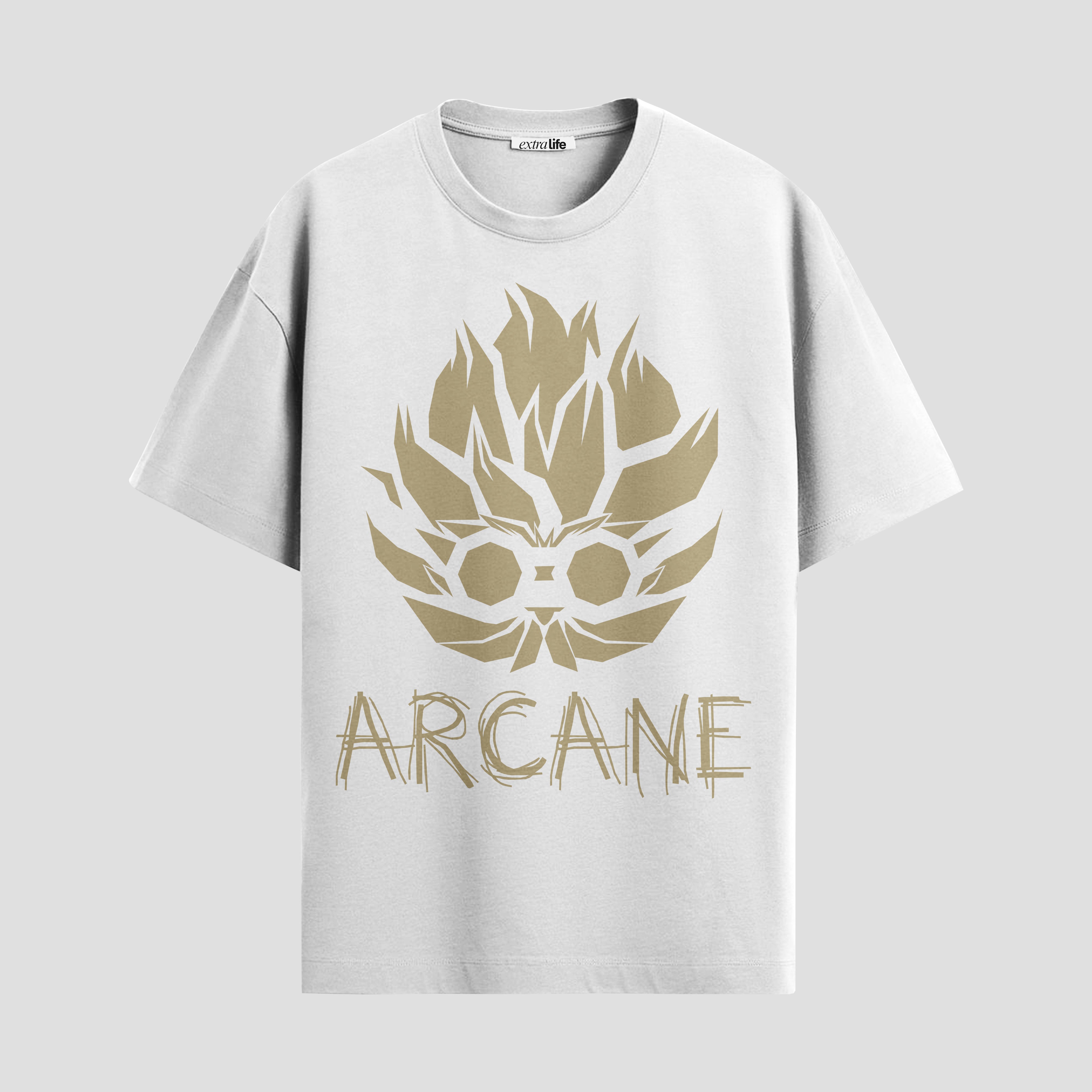 Playera urbana de anime y gaming ExtraLife MX, corte Standard Fit unisex ligero y transpirable en color Deep Black y Pure White, ropa de uso diario para gym y casual.