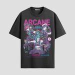 Playera urbana de anime y gaming ExtraLife MX, corte Standard Fit unisex ligero y transpirable en color Deep Black y Pure White, ropa de uso diario para gym y casual.