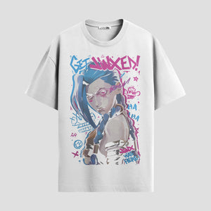 Playera urbana de anime y gaming ExtraLife MX, corte Standard Fit unisex ligero y transpirable en color Deep Black y Pure White, ropa de uso diario para gym y casual.
