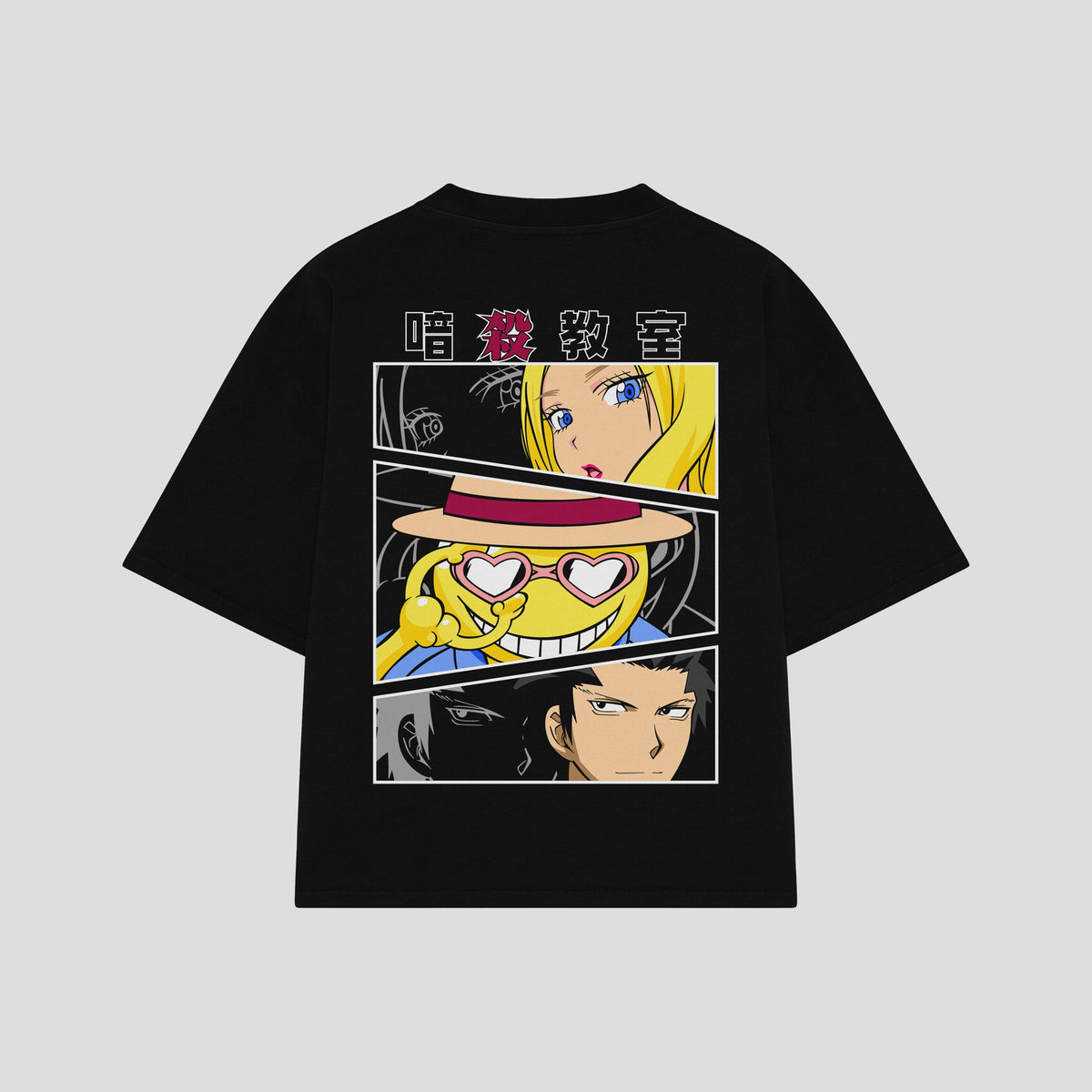 Playera streetwear premium de anime y gaming ExtraLife MX, corte oversized drop shoulder ligero y fresco en color Deep Black y Off-White, moda urbana mexicana de culto.
