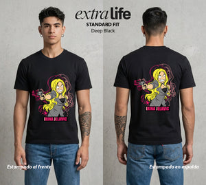 La Clase del Pulpo | Assassination Classroom Irina Jelavic #00149 - Playera Standard Fit | Deep Black - Foto en modelo