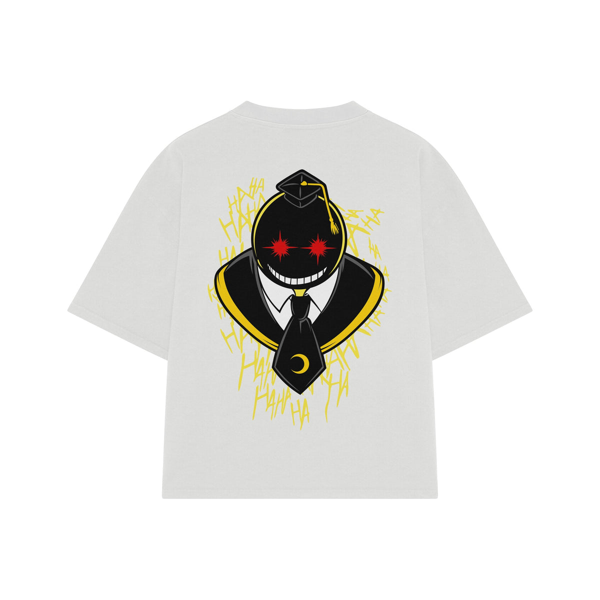 Playera streetwear premium de anime y gaming ExtraLife MX, corte oversized drop shoulder ligero y fresco en color Deep Black y Off-White, moda urbana mexicana de culto.