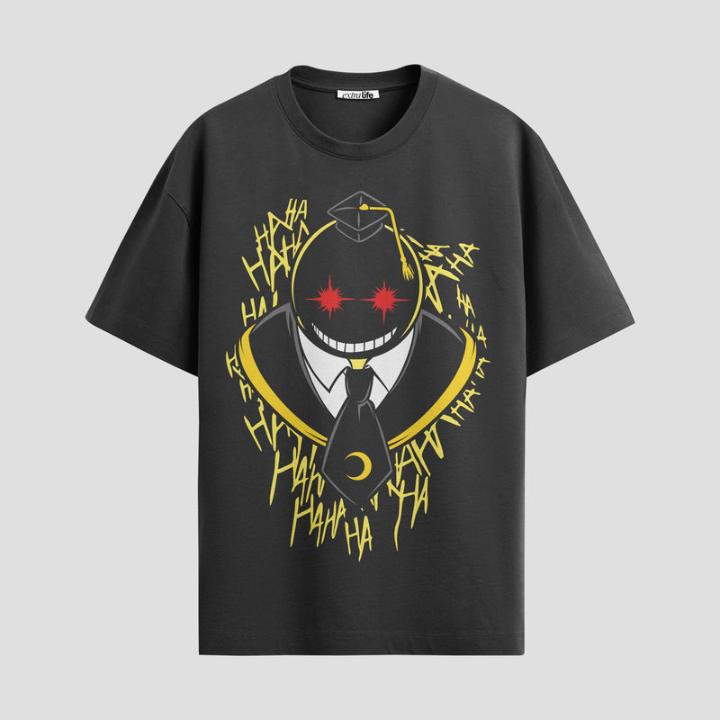 Playera urbana de anime y gaming ExtraLife MX, corte Standard Fit unisex ligero y transpirable en color Deep Black y Pure White, ropa de uso diario para gym y casual.
