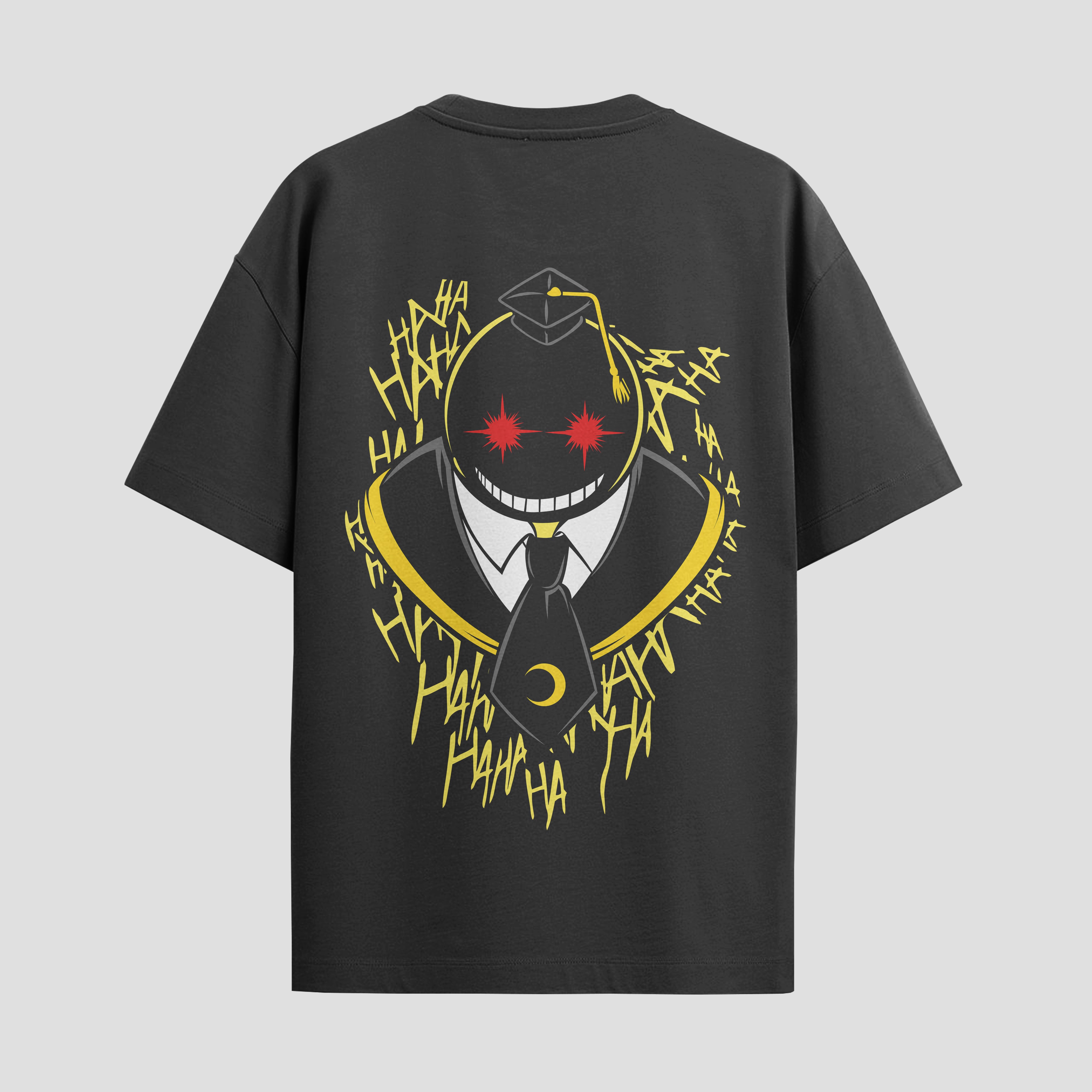 Playera urbana de anime y gaming ExtraLife MX, corte Standard Fit unisex ligero y transpirable en color Deep Black y Pure White, ropa de uso diario para gym y casual.