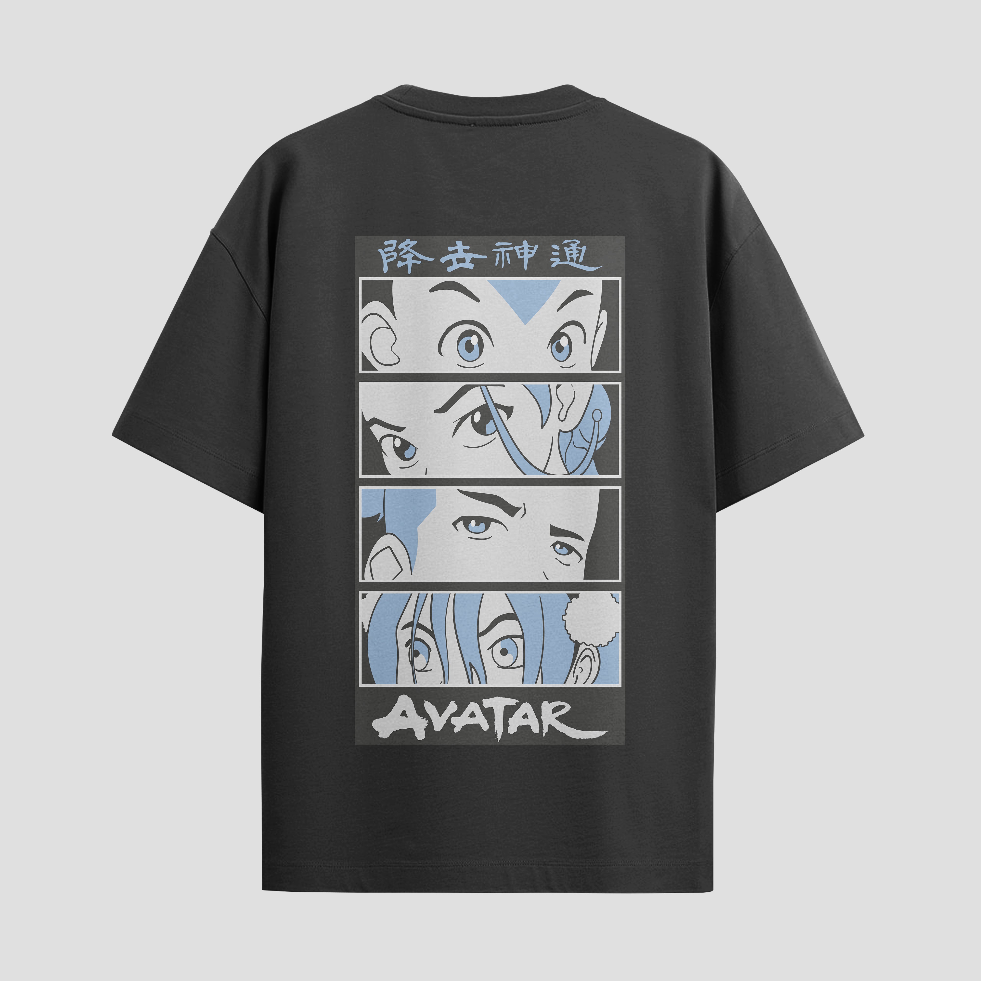 Playera urbana de anime y gaming ExtraLife MX, corte Standard Fit unisex ligero y transpirable en color Deep Black y Pure White, ropa de uso diario para gym y casual.