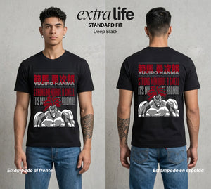 Los Combatientes del Submundo | El Mas Fuerte del Submundo #00159 - Playera Standard Fit | Deep Black - Foto en modelo