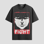 Playera urbana de anime y gaming ExtraLife MX, corte Standard Fit unisex ligero y transpirable en color Deep Black y Pure White, ropa de uso diario para gym y casual.