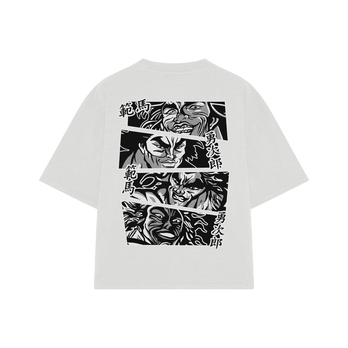 Playera streetwear premium de anime y gaming ExtraLife MX, corte oversized drop shoulder ligero y fresco en color Deep Black y Off-White, moda urbana mexicana de culto.