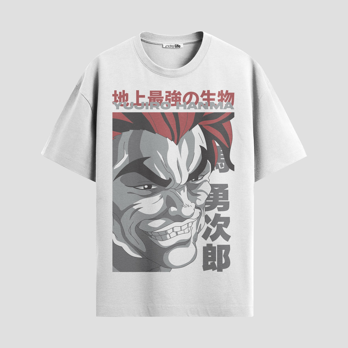 Playera urbana de anime y gaming ExtraLife MX, corte Classic Premium unisex ligero y transpirable en color Deep Black y Pure White, ropa de uso diario para gym y casual.