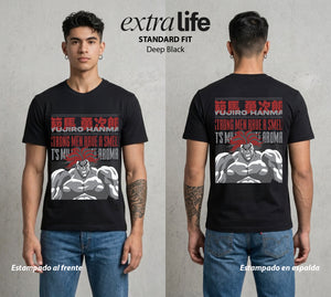 Los Combatientes del Submundo | El Mas Fuerte del Submundo #00174 - Playera Standard Fit | Deep Black - Foto en modelo