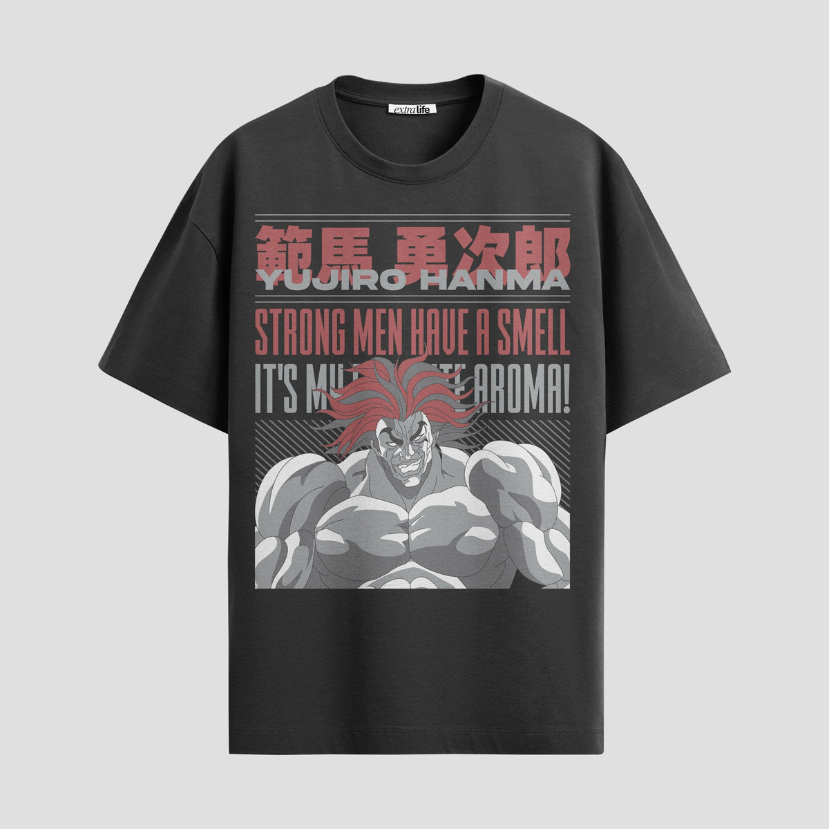Playera urbana de anime y gaming ExtraLife MX, corte Classic Premium unisex ligero y transpirable en color Deep Black y Pure White, ropa de uso diario para gym y casual.