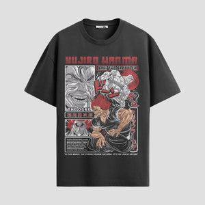 Playera urbana de anime y gaming ExtraLife MX, corte Standard Fit unisex ligero y transpirable en color Deep Black y Pure White, ropa de uso diario para gym y casual.