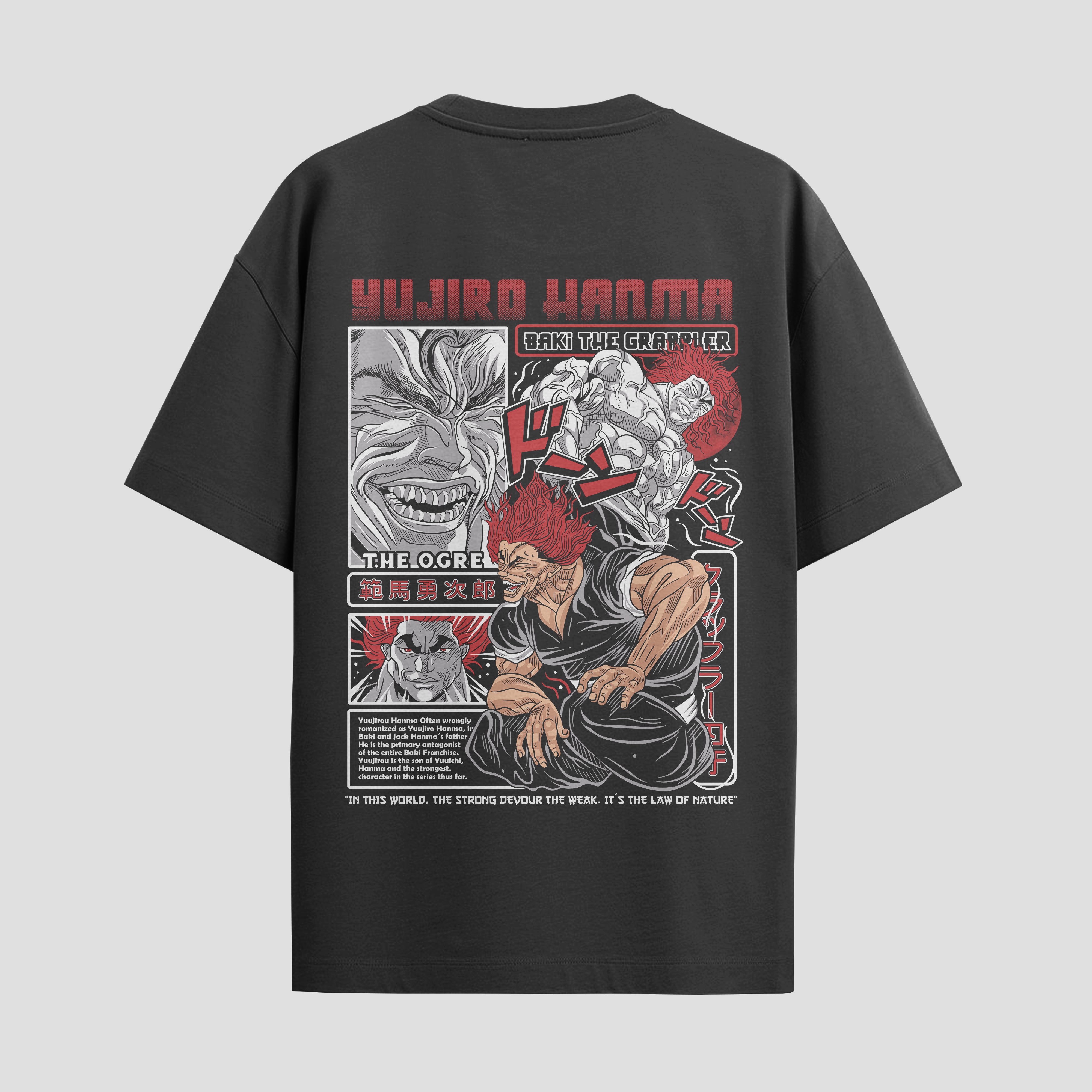 Playera urbana de anime y gaming ExtraLife MX, corte Standard Fit unisex ligero y transpirable en color Deep Black y Pure White, ropa de uso diario para gym y casual.