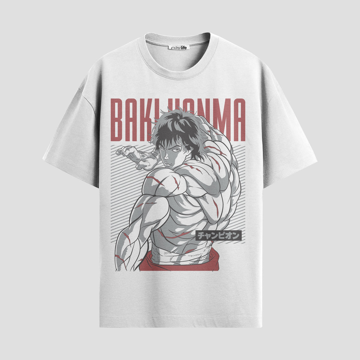 Playera urbana de anime y gaming ExtraLife MX, corte Classic Premium unisex ligero y transpirable en color Deep Black y Pure White, ropa de uso diario para gym y casual.