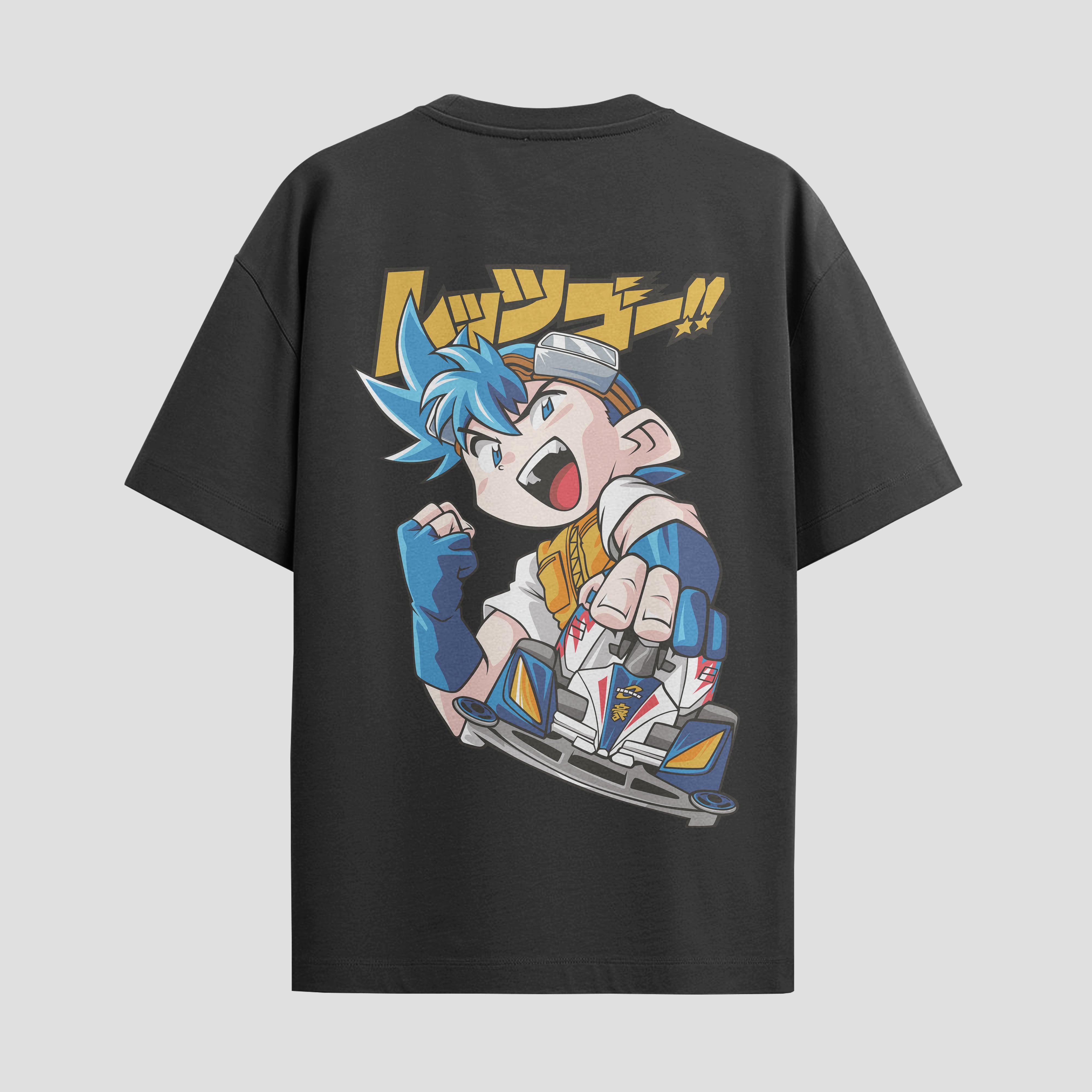 Playera urbana de anime y gaming ExtraLife MX, corte Standard Fit unisex ligero y transpirable en color Deep Black y Pure White, ropa de uso diario para gym y casual.