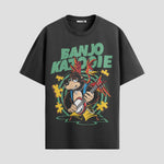 Playera urbana de anime y gaming ExtraLife MX, corte Standard Fit unisex ligero y transpirable en color Deep Black y Pure White, ropa de uso diario para gym y casual.