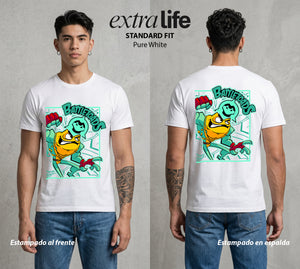 Las Ranas de Combate | Ranas en Guerra #00188 - Playera Standard Fit | Pure White - Foto en modelo