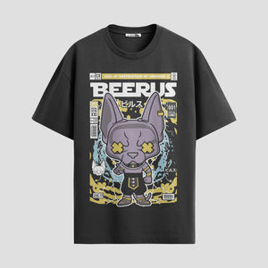 Playera urbana de anime y gaming ExtraLife MX, corte Standard Fit unisex ligero y transpirable en color Deep Black y Pure White, ropa de uso diario para gym y casual.