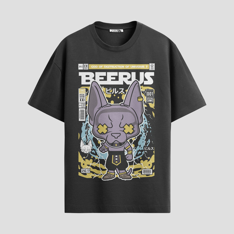 Playera urbana de anime y gaming ExtraLife MX, corte Standard Fit unisex ligero y transpirable en color Deep Black y Pure White, ropa de uso diario para gym y casual.