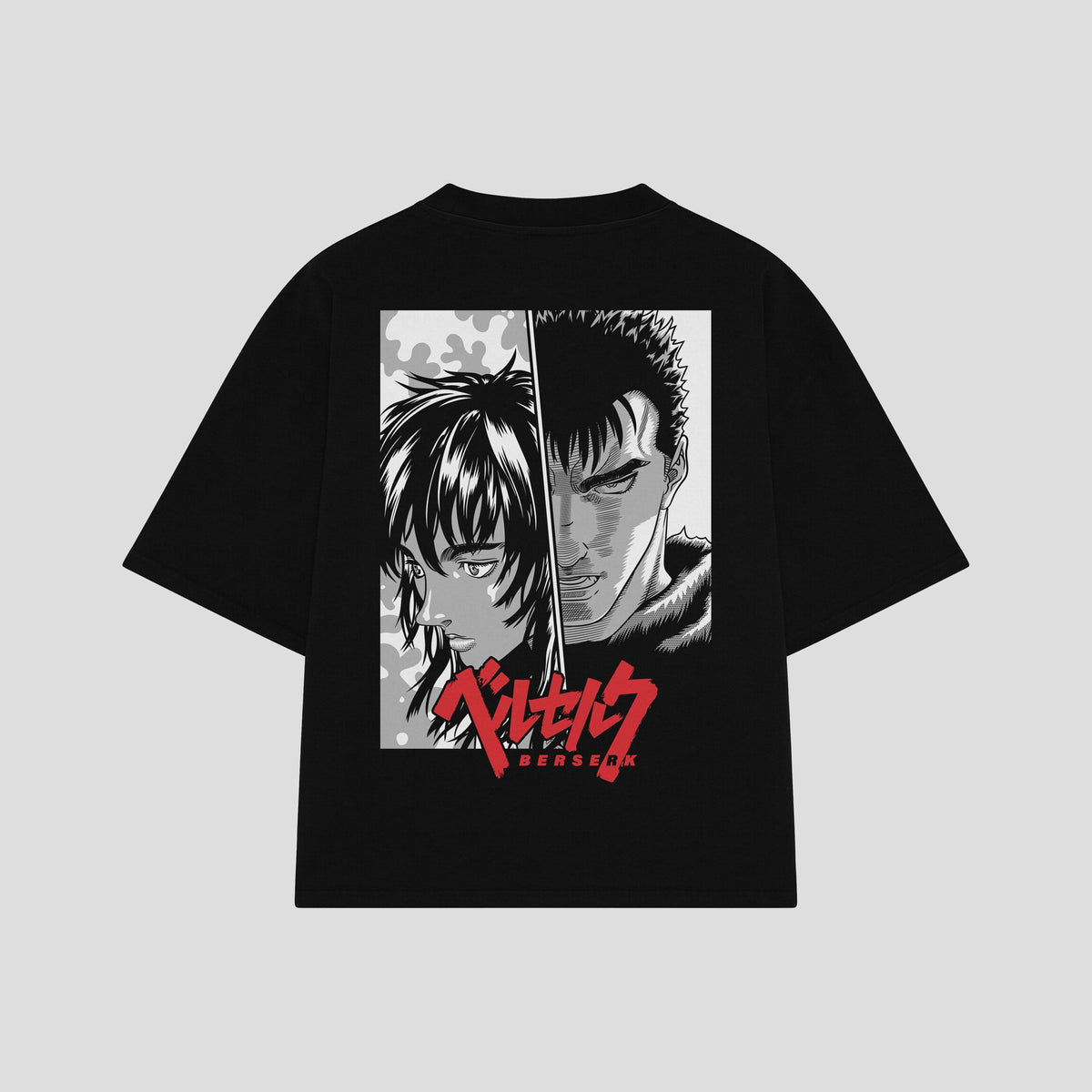 Playera streetwear premium de anime y gaming ExtraLife MX, corte oversized drop shoulder ligero y fresco en color Deep Black y Off-White, moda urbana mexicana de culto.