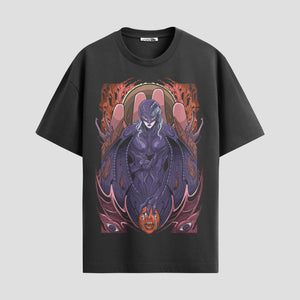 Playera urbana de anime y gaming ExtraLife MX, corte Standard Fit unisex ligero y transpirable en color Deep Black y Pure White, ropa de uso diario para gym y casual.