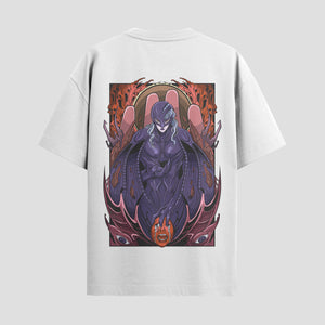Playera urbana de anime y gaming ExtraLife MX, corte Standard Fit unisex ligero y transpirable en color Deep Black y Pure White, ropa de uso diario para gym y casual.