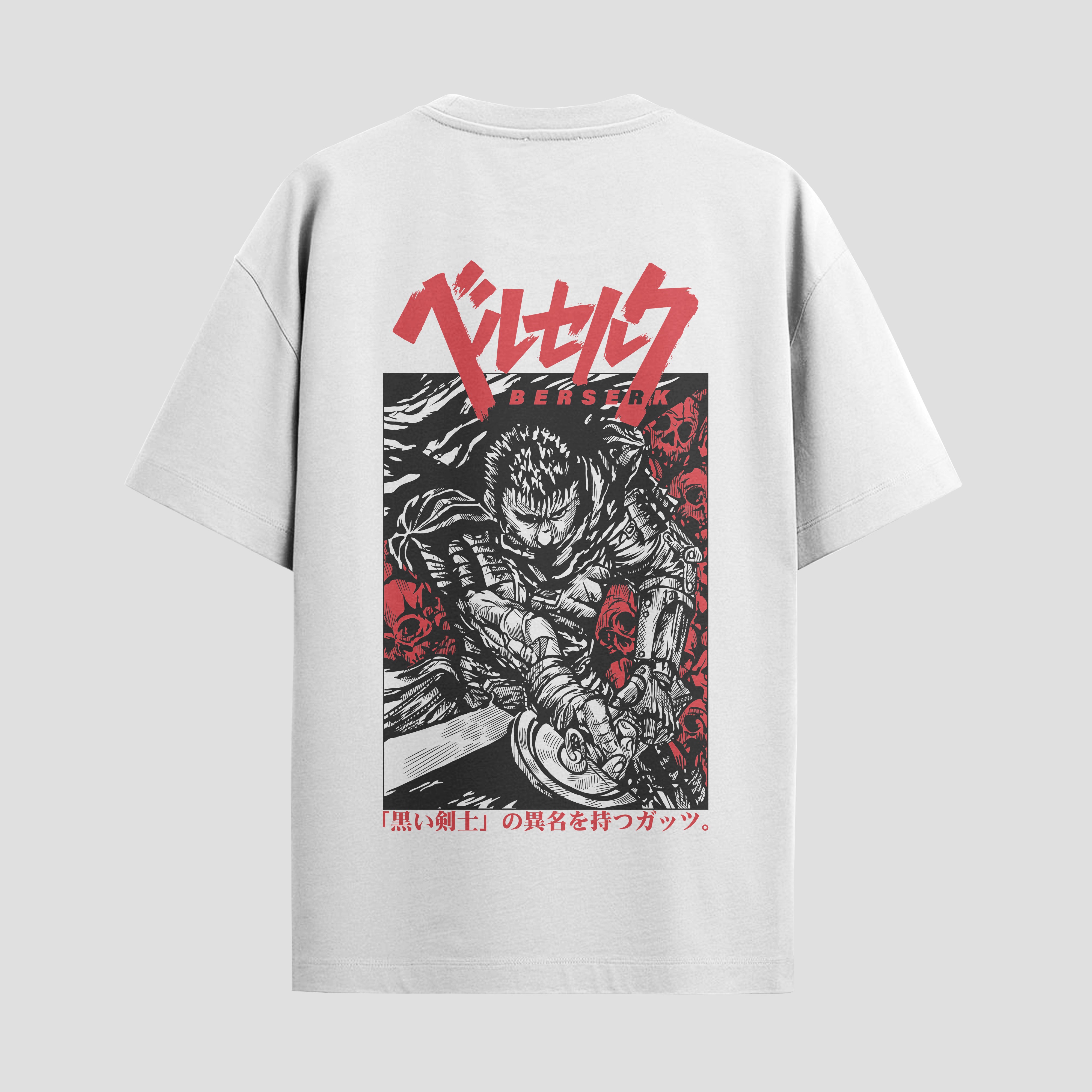Playera urbana de anime y gaming ExtraLife MX, corte Standard Fit unisex ligero y transpirable en color Deep Black y Pure White, ropa de uso diario para gym y casual.