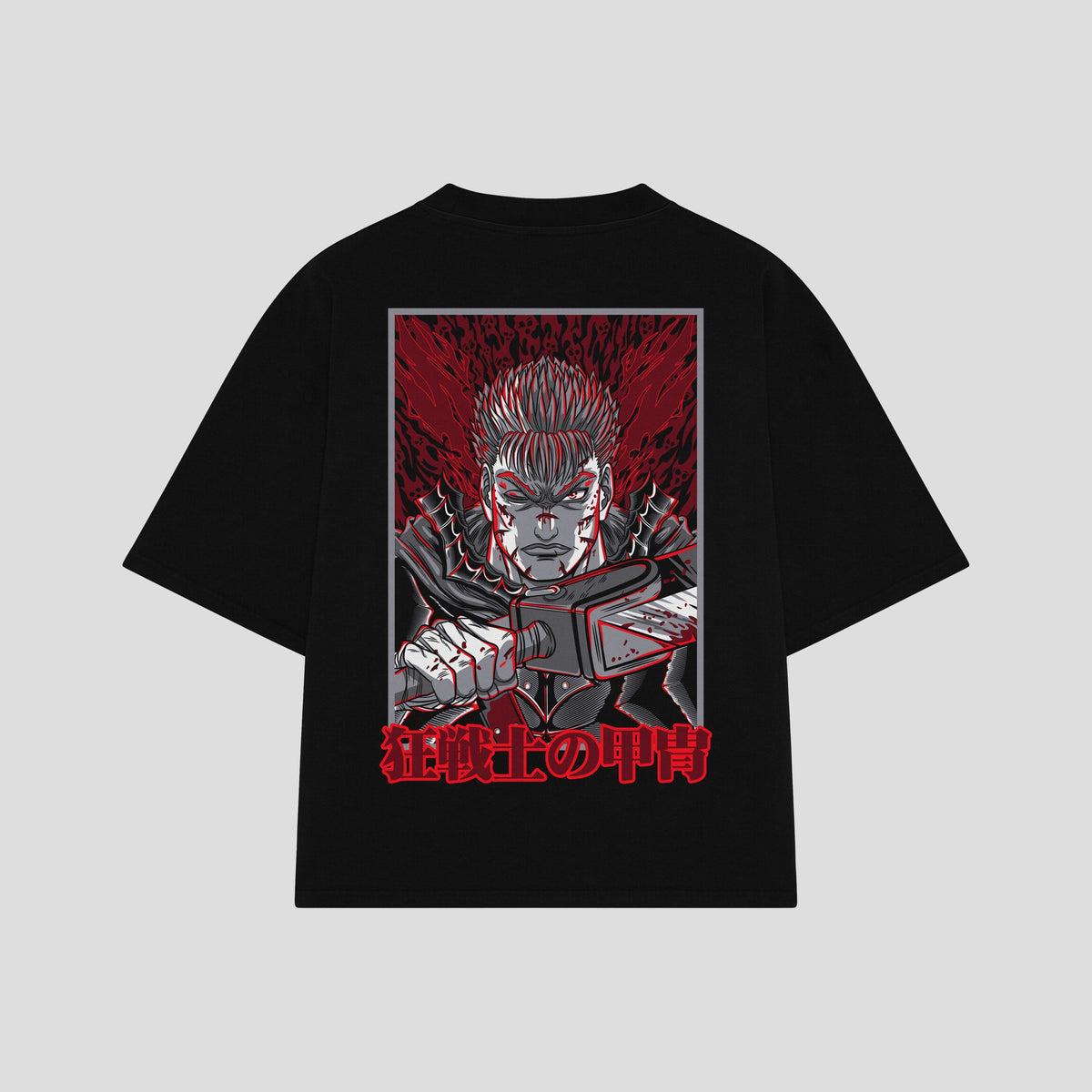 Playera streetwear premium de anime y gaming ExtraLife MX, corte oversized drop shoulder ligero y fresco en color Deep Black y Off-White, moda urbana mexicana de culto.