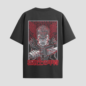 Playera urbana de anime y gaming ExtraLife MX, corte Standard Fit unisex ligero y transpirable en color Deep Black y Pure White, ropa de uso diario para gym y casual.