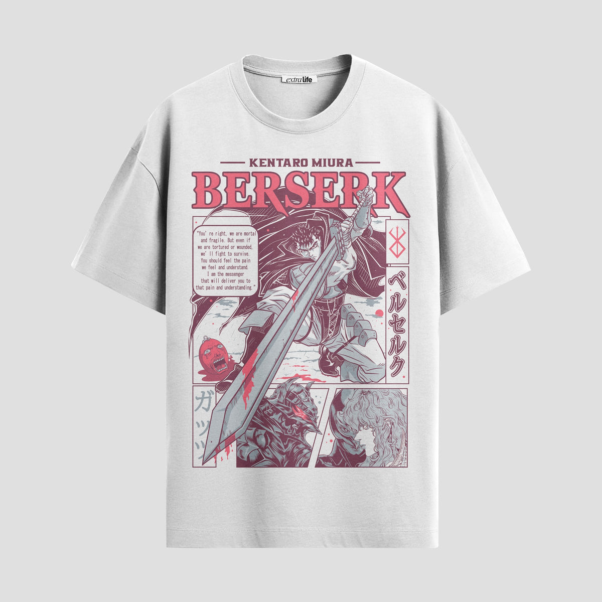 Playera urbana de anime y gaming ExtraLife MX, corte Classic Premium unisex ligero y transpirable en color Deep Black y Pure White, ropa de uso diario para gym y casual.