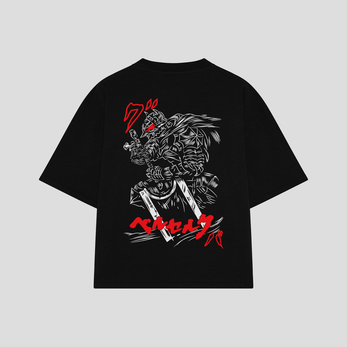Playera streetwear premium de anime y gaming ExtraLife MX, corte oversized drop shoulder ligero y fresco en color Deep Black y Off-White, moda urbana mexicana de culto.