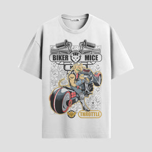 Playera urbana de anime y gaming ExtraLife MX, corte Standard Fit unisex ligero y transpirable en color Deep Black y Pure White, ropa de uso diario para gym y casual.