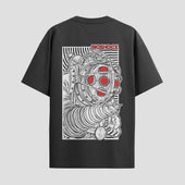 Playera urbana de anime y gaming ExtraLife MX, corte Standard Fit unisex ligero y transpirable en color Deep Black y Pure White, ropa de uso diario para gym y casual.