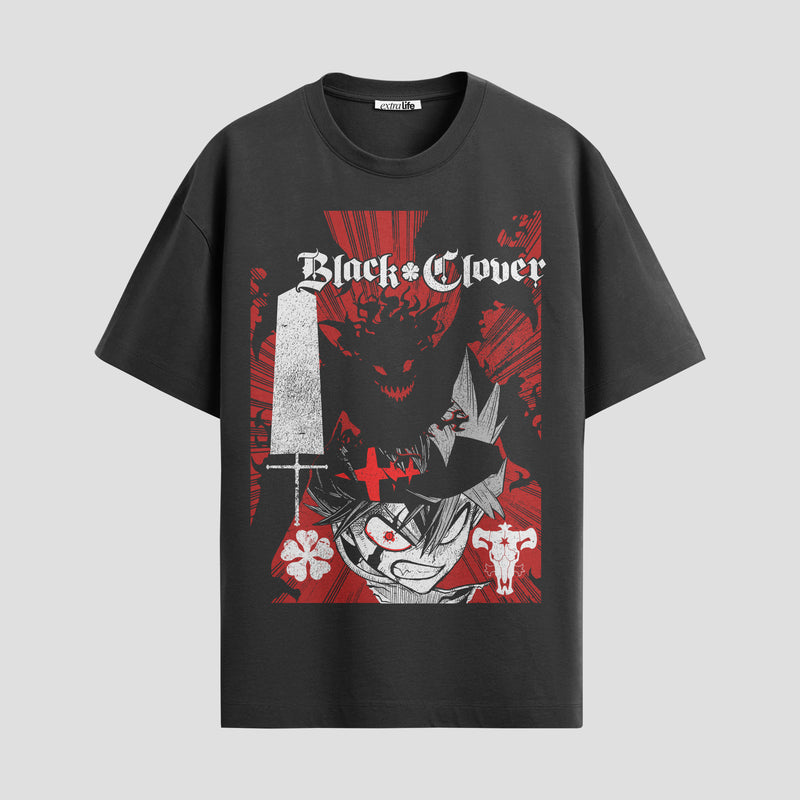 Playera urbana de anime y gaming ExtraLife MX, corte Standard Fit unisex ligero y transpirable en color Deep Black y Pure White, ropa de uso diario para gym y casual.
