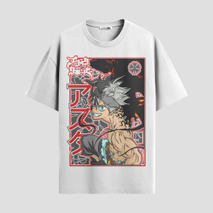 Playera urbana de anime y gaming ExtraLife MX, corte Standard Fit unisex ligero y transpirable en color Deep Black y Pure White, ropa de uso diario para gym y casual.