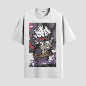 Playera urbana de anime y gaming ExtraLife MX, corte Standard Fit unisex ligero y transpirable en color Deep Black y Pure White, ropa de uso diario para gym y casual.