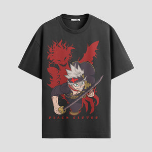 Playera urbana de anime y gaming ExtraLife MX, corte Standard Fit unisex ligero y transpirable en color Deep Black y Pure White, ropa de uso diario para gym y casual.