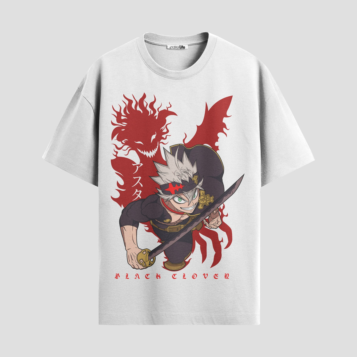 Playera urbana de anime y gaming ExtraLife MX, corte Classic Premium unisex ligero y transpirable en color Deep Black y Pure White, ropa de uso diario para gym y casual.