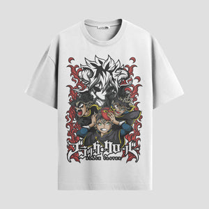 Playera urbana de anime y gaming ExtraLife MX, corte Standard Fit unisex ligero y transpirable en color Deep Black y Pure White, ropa de uso diario para gym y casual.