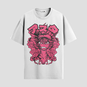 Playera urbana de anime y gaming ExtraLife MX, corte Standard Fit unisex ligero y transpirable en color Deep Black y Pure White, ropa de uso diario para gym y casual.