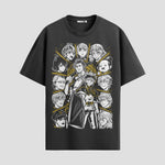 Playera urbana de anime y gaming ExtraLife MX, corte Standard Fit unisex ligero y transpirable en color Deep Black y Pure White, ropa de uso diario para gym y casual.