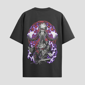 Playera urbana de anime y gaming ExtraLife MX, corte Standard Fit unisex ligero y transpirable en color Deep Black y Pure White, ropa de uso diario para gym y casual.