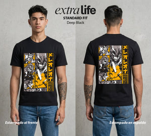 El Trebol Magico | Black Clover Mereoleona #00241 - Playera Standard Fit | Deep Black - Foto en modelo
