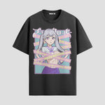 Playera urbana de anime y gaming ExtraLife MX, corte Standard Fit unisex ligero y transpirable en color Deep Black y Pure White, ropa de uso diario para gym y casual.