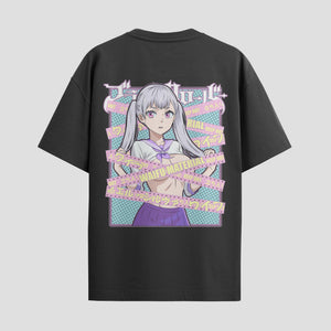 Playera urbana de anime y gaming ExtraLife MX, corte Standard Fit unisex ligero y transpirable en color Deep Black y Pure White, ropa de uso diario para gym y casual.