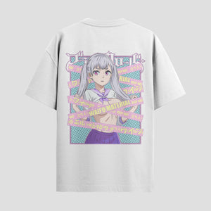 Playera urbana de anime y gaming ExtraLife MX, corte Standard Fit unisex ligero y transpirable en color Deep Black y Pure White, ropa de uso diario para gym y casual.