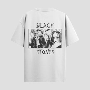 Playera urbana de anime y gaming ExtraLife MX, corte Standard Fit unisex ligero y transpirable en color Deep Black y Pure White, ropa de uso diario para gym y casual.