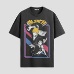 Playera urbana de anime y gaming ExtraLife MX, corte Standard Fit unisex ligero y transpirable en color Deep Black y Pure White, ropa de uso diario para gym y casual.
