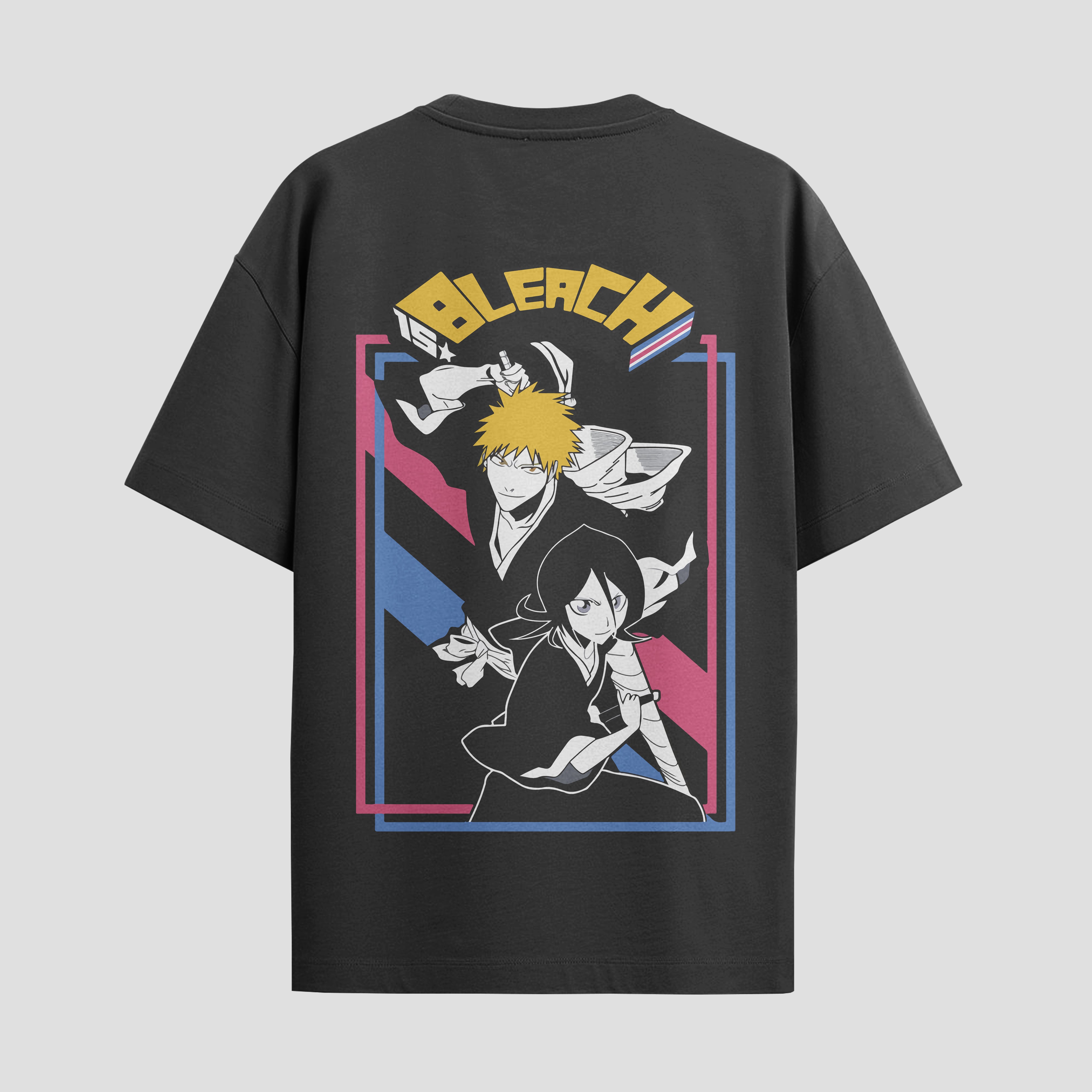 Playera urbana de anime y gaming ExtraLife MX, corte Standard Fit unisex ligero y transpirable en color Deep Black y Pure White, ropa de uso diario para gym y casual.