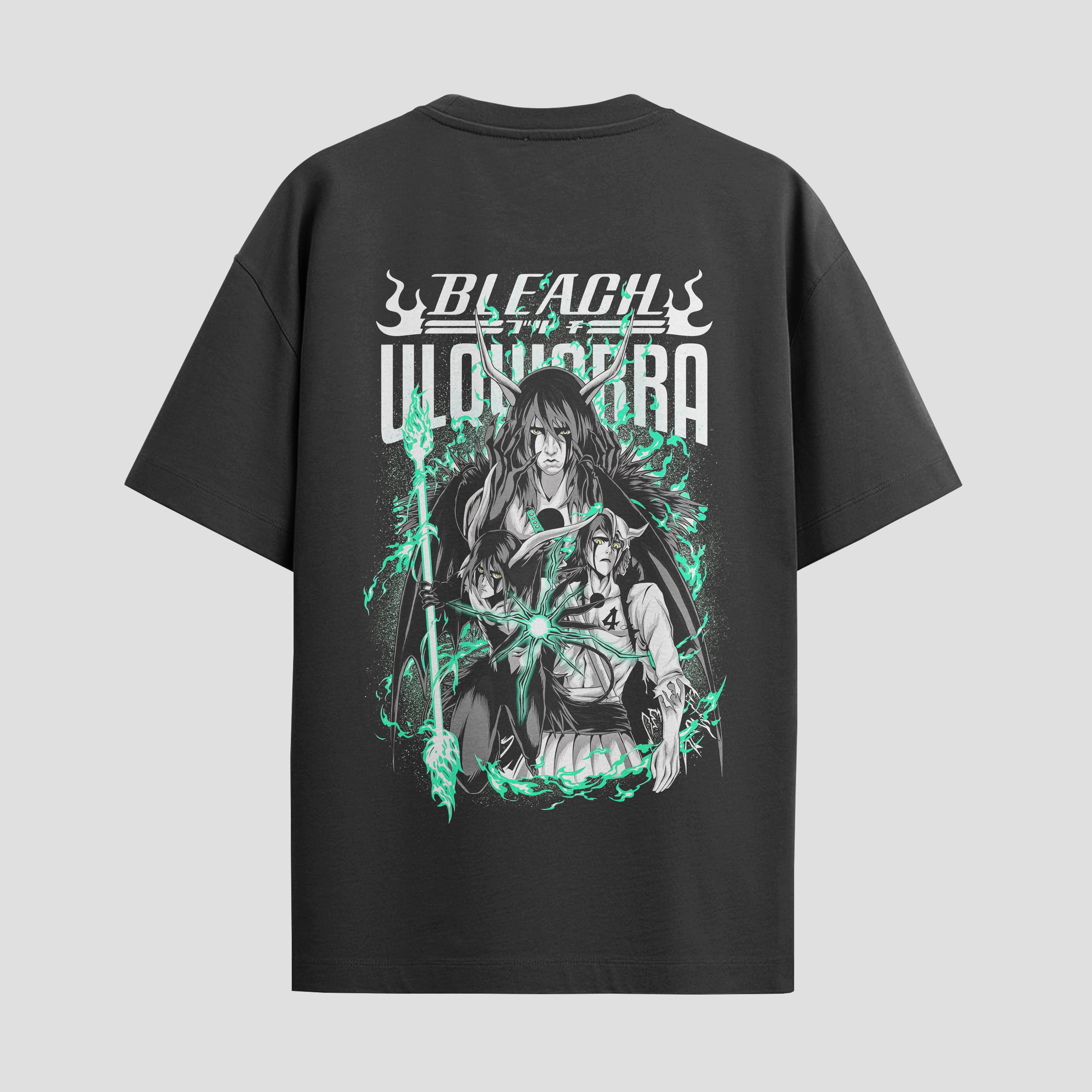 Playera urbana de anime y gaming ExtraLife MX, corte Standard Fit unisex ligero y transpirable en color Deep Black y Pure White, ropa de uso diario para gym y casual.